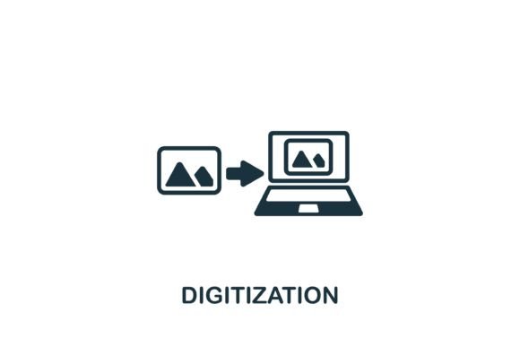Embracing the Digitization Icon: A Simple Line Element for Modern Design