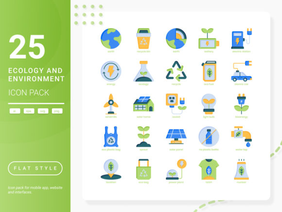 Enhancing Your Design with the Ecology and Environment Icon Pack