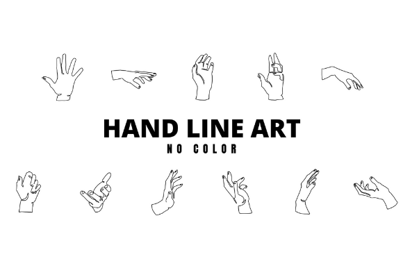 Exploring Hand Line Art: A Versatile Tool for Digital Creativity