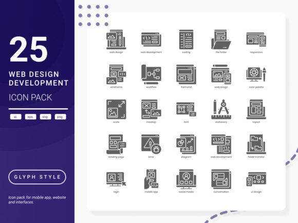 Stylish Icons for Web and App Design
