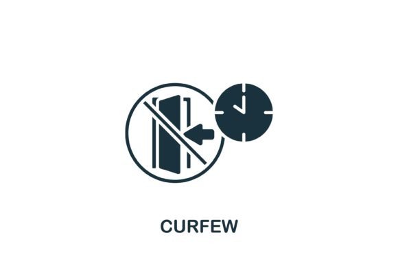 Understanding the Curfew Icon: A Simple Line Element for Quarantine Symbol