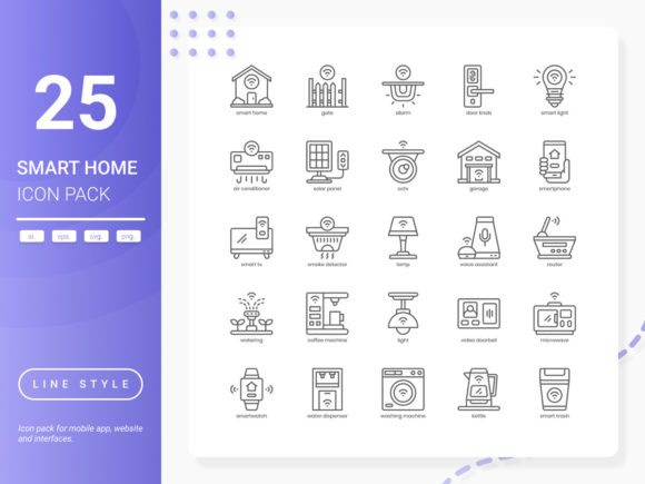 Unlock the Potential of Your Design with the Smart Home Icon Pack